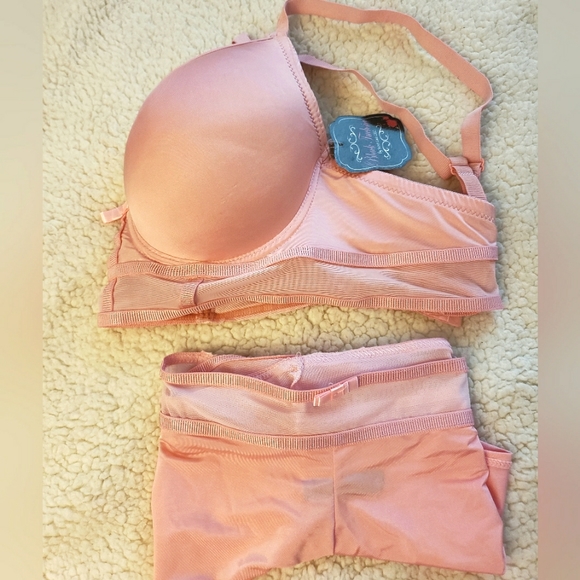 Lovely black fuchsia by secret lace 2pc bra set plus Sz-42C - Picture 3 of 15